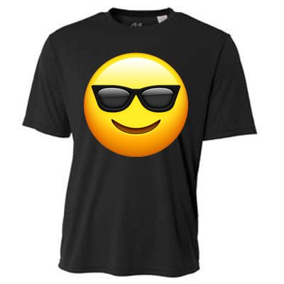 Sunglasses Emoji Cool Smiley Cooling Performance Crew T-Shirt