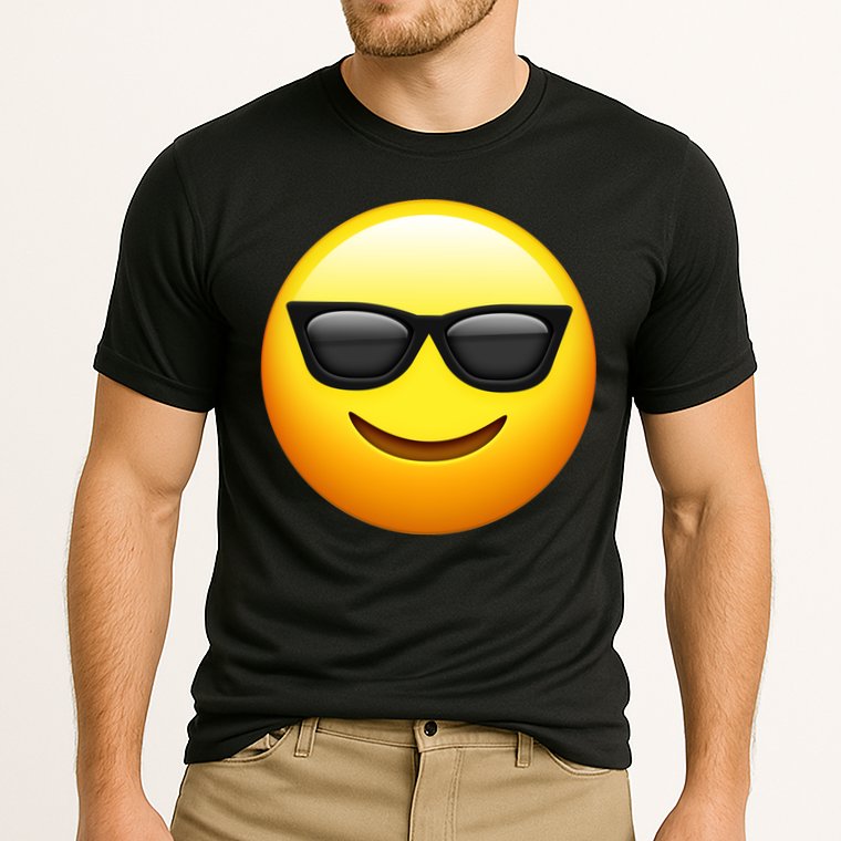 Sunglasses Emoji Cool Smiley Cooling Performance Crew T-Shirt