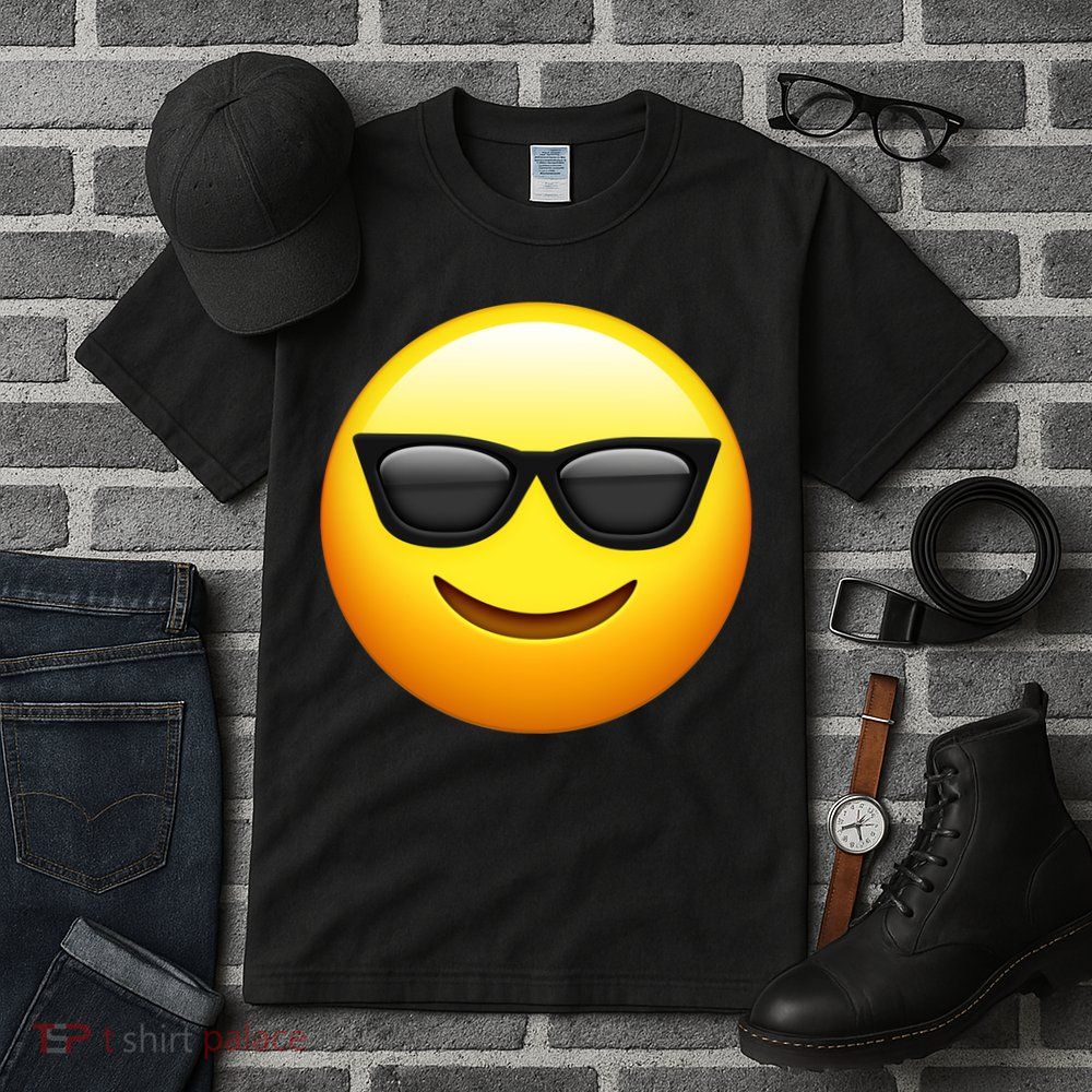 Sunglasses Emoji Cool Smiley Tall T-Shirt