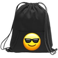 Sunglasses Emoji Cool Smiley Sweatshirt Cinch Pack Bag