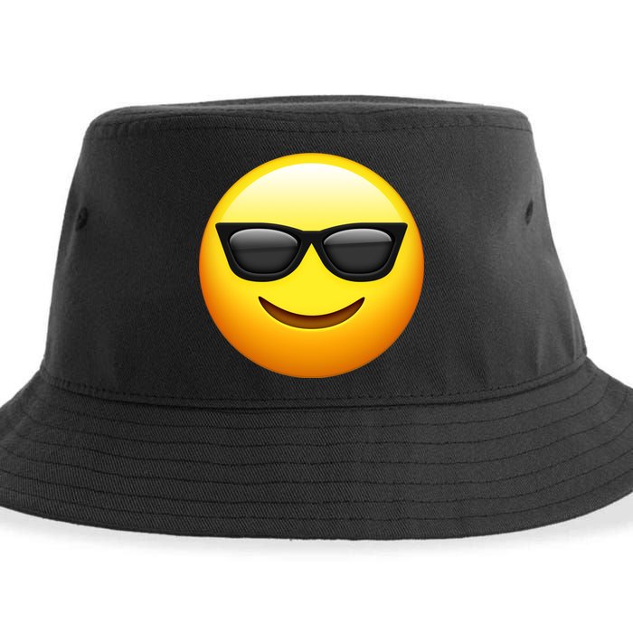 Sunglasses Emoji Cool Smiley Sustainable Bucket Hat