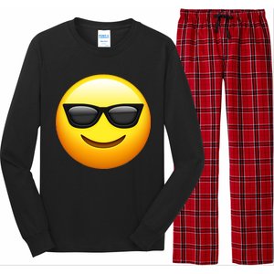 Sunglasses Emoji Cool Smiley Long Sleeve Pajama Set