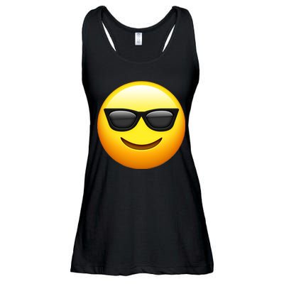 Sunglasses Emoji Cool Smiley Ladies Essential Flowy Tank