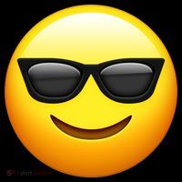 Sunglasses Emoji Cool Smiley Flatbill Hat