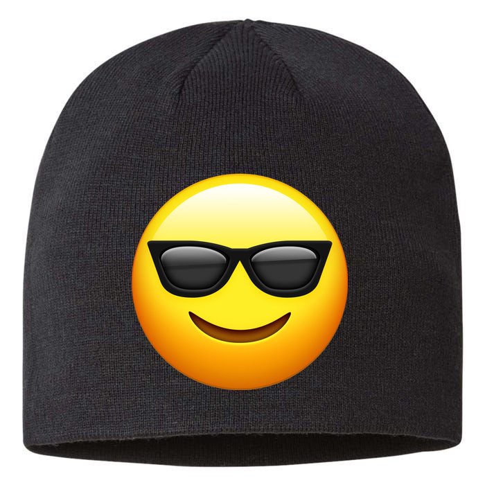 Sunglasses Emoji Cool Smiley Sustainable Beanie