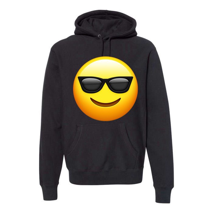 Sunglasses Emoji Cool Smiley Premium Hoodie