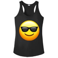 Sunglasses Emoji Cool Smiley Ladies PosiCharge Competitor Racerback Tank