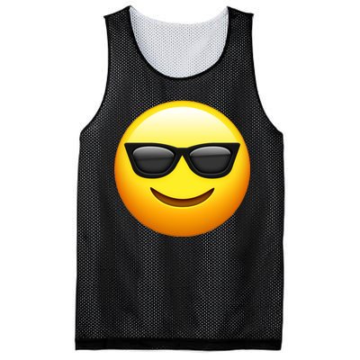 Sunglasses Emoji Cool Smiley Mesh Reversible Basketball Jersey Tank