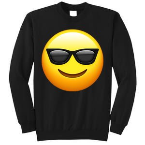 Sunglasses Emoji Cool Smiley Tall Sweatshirt