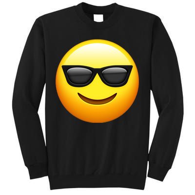 Sunglasses Emoji Cool Smiley Tall Sweatshirt