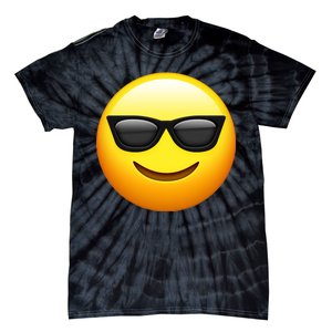 Sunglasses Emoji Cool Smiley Tie-Dye T-Shirt