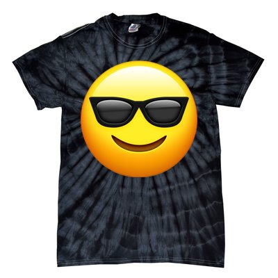 Sunglasses Emoji Cool Smiley Tie-Dye T-Shirt