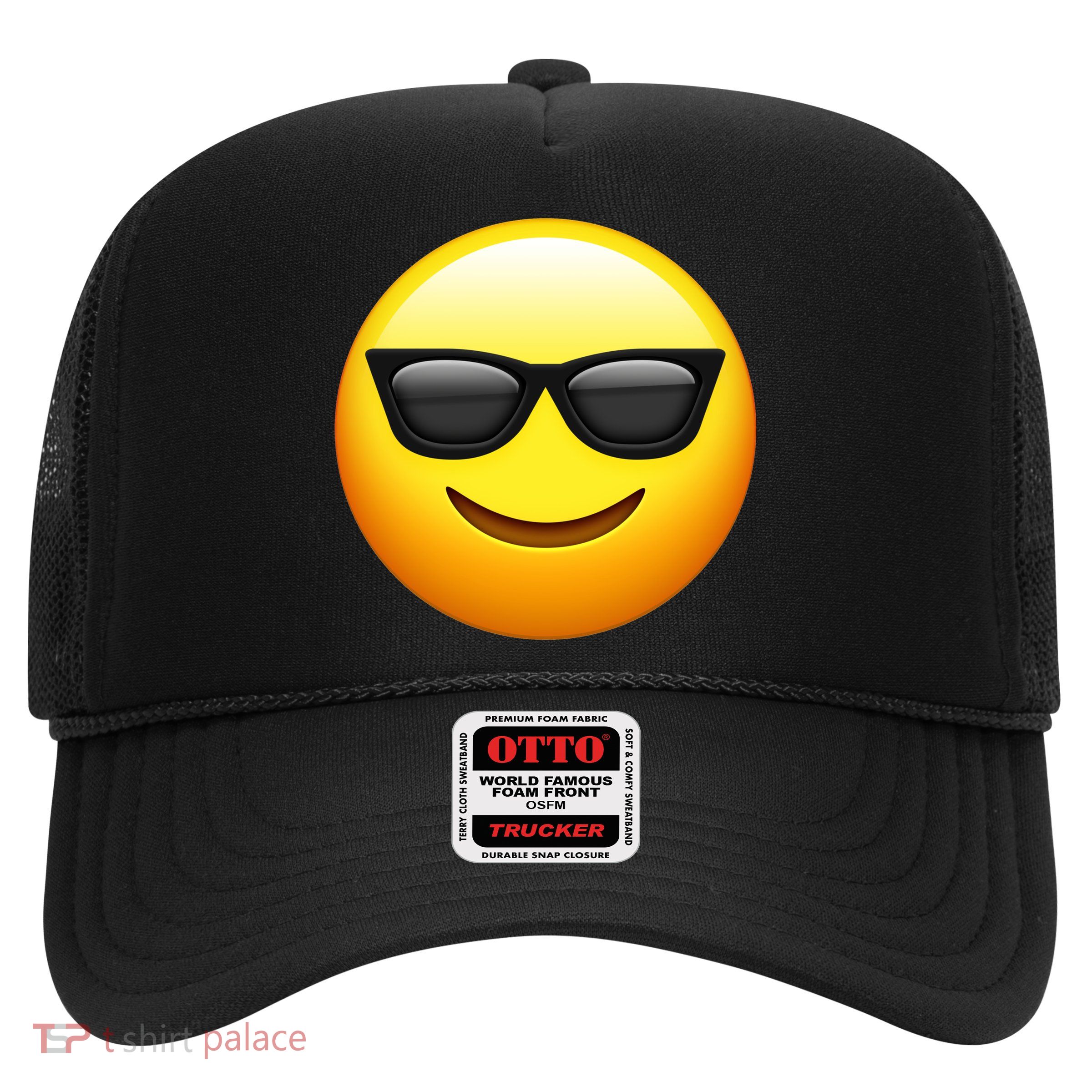 Sunglasses Emoji Cool Smiley Trucker Hat