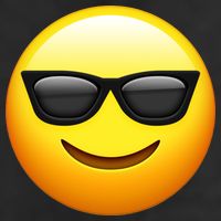 Sunglasses Emoji Cool Smiley Trucker Hat