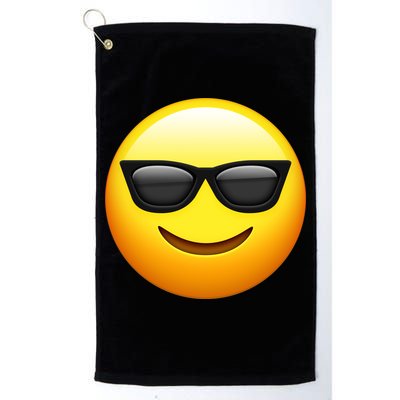 Sunglasses Emoji Cool Smiley Golf Towel