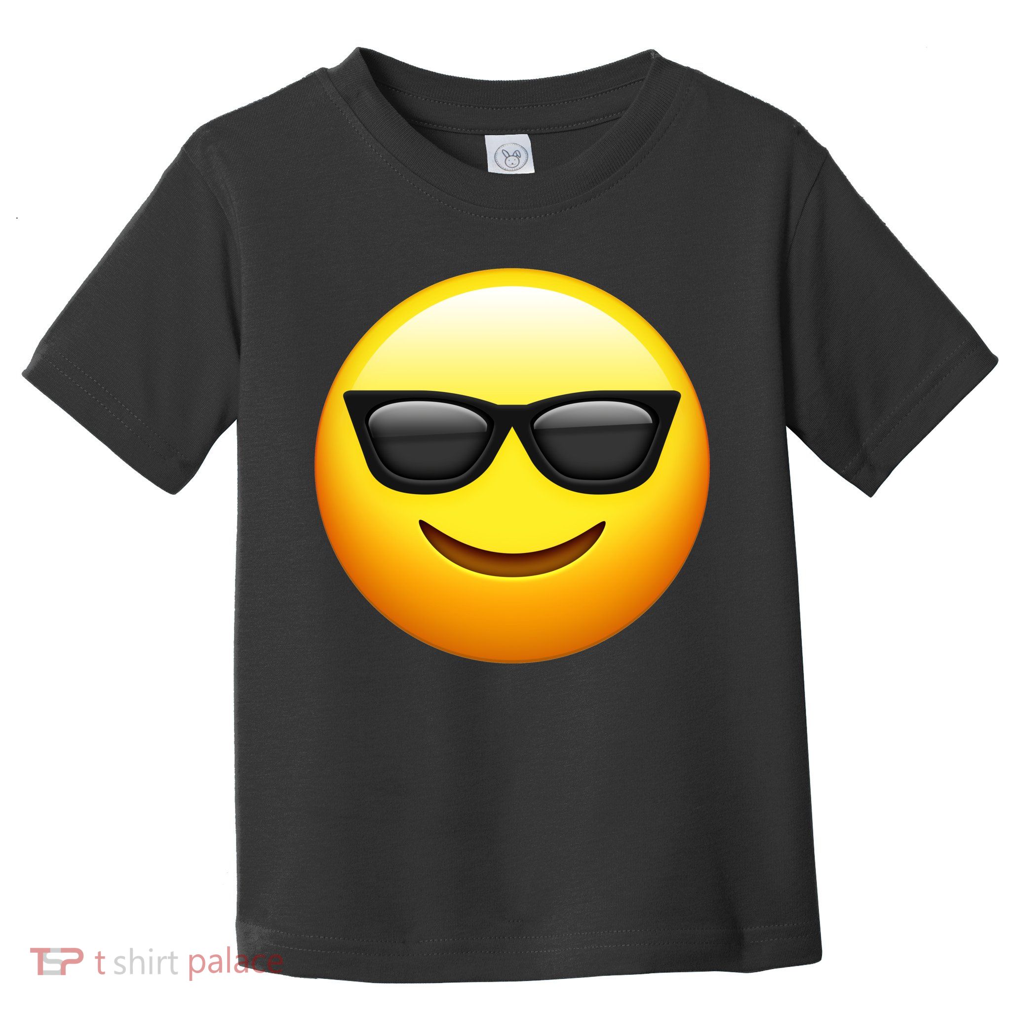 Sunglasses Emoji Cool Smiley Toddler T-Shirt