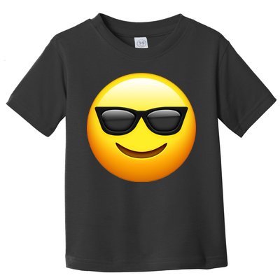 Sunglasses Emoji Cool Smiley Toddler T-Shirt