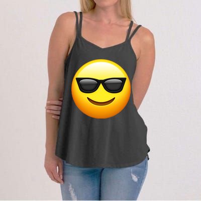 Sunglasses Emoji Cool Smiley Women's Strappy Tank