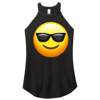 Sunglasses Emoji Cool Smiley Women's Perfect Tri Rocker Tank