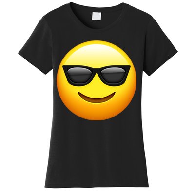 Sunglasses Emoji Cool Smiley Women's T-Shirt