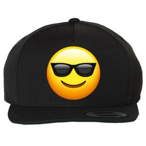 Sunglasses Emoji Cool Smiley Wool Snapback Cap