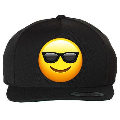 Sunglasses Emoji Cool Smiley Wool Snapback Cap