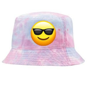 Sunglasses Emoji Cool Smiley Tie-Dyed Bucket Hat