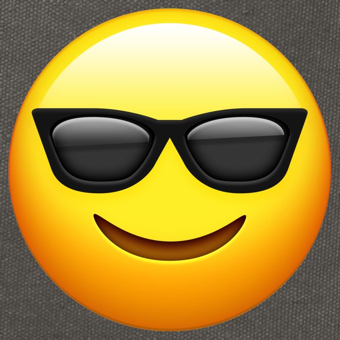 Sunglasses Emoji Cool Smiley Cotton Canvas Backpack