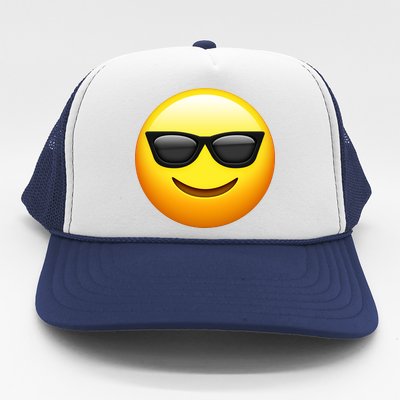 Sunglasses Emoji Cool Smiley Trucker Hat