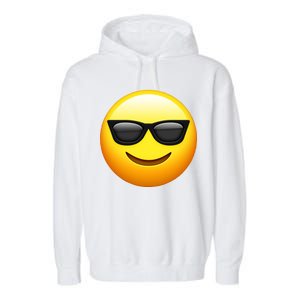 Sunglasses Emoji Cool Smiley Garment-Dyed Fleece Hoodie