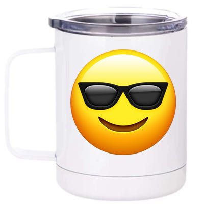 Sunglasses Emoji Cool Smiley 12 oz Stainless Steel Tumbler Cup