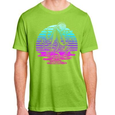 Sunrise Octopus Vaporwave Adult ChromaSoft Performance T-Shirt