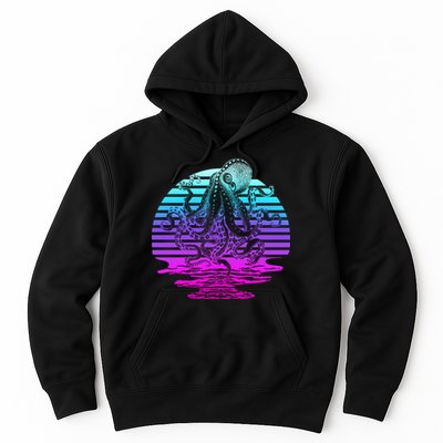 Sunrise Octopus Vaporwave Hoodie