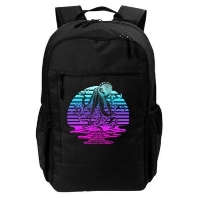 Sunrise Octopus Vaporwave Daily Commute Backpack