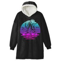 Sunrise Octopus Vaporwave Hooded Wearable Blanket