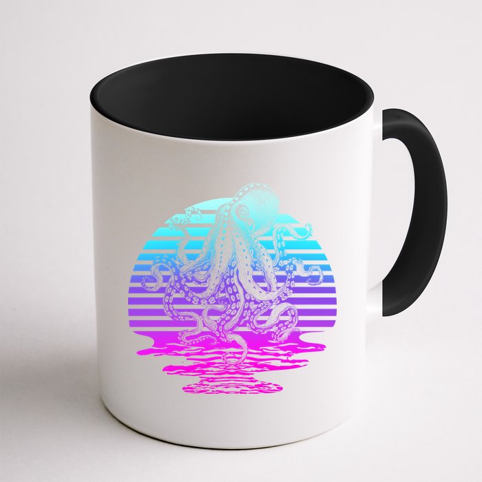 Sunrise Octopus Vaporwave Mug