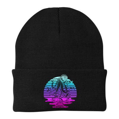 Sunrise Octopus Vaporwave Beanie