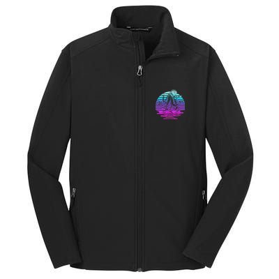 Sunrise Octopus Vaporwave Core Soft Shell Jacket