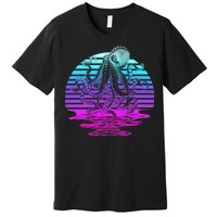 Sunrise Octopus Vaporwave Premium T-Shirt