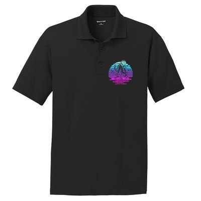 Sunrise Octopus Vaporwave PosiCharge RacerMesh Polo