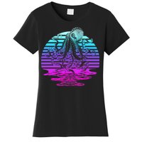 Sunrise Octopus Vaporwave Women's T-Shirt