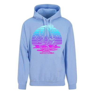 Sunrise Octopus Vaporwave Unisex Surf Hoodie