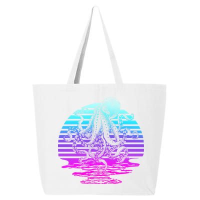 Sunrise Octopus Vaporwave 25L Jumbo Tote