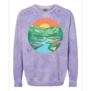 Sunrise Painting Colorblast Crewneck Sweatshirt