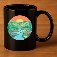Sunrise Painting 11oz C Handle Ceramic Mug