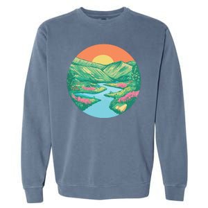 Sunrise Painting Garment-Dyed Sweatshirt