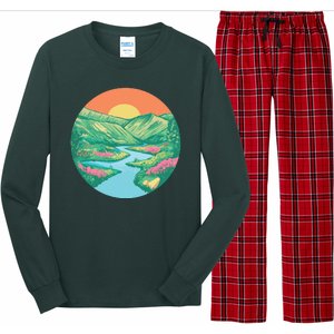 Sunrise Painting Long Sleeve Pajama Set