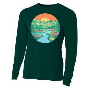 Sunrise Painting Cooling Performance Long Sleeve Crew