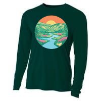 Sunrise Painting Cooling Performance Long Sleeve Crew