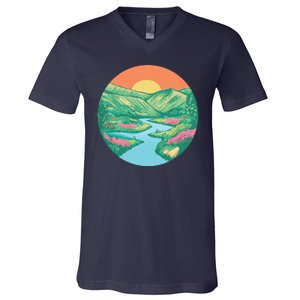 Sunrise Painting V-Neck T-Shirt